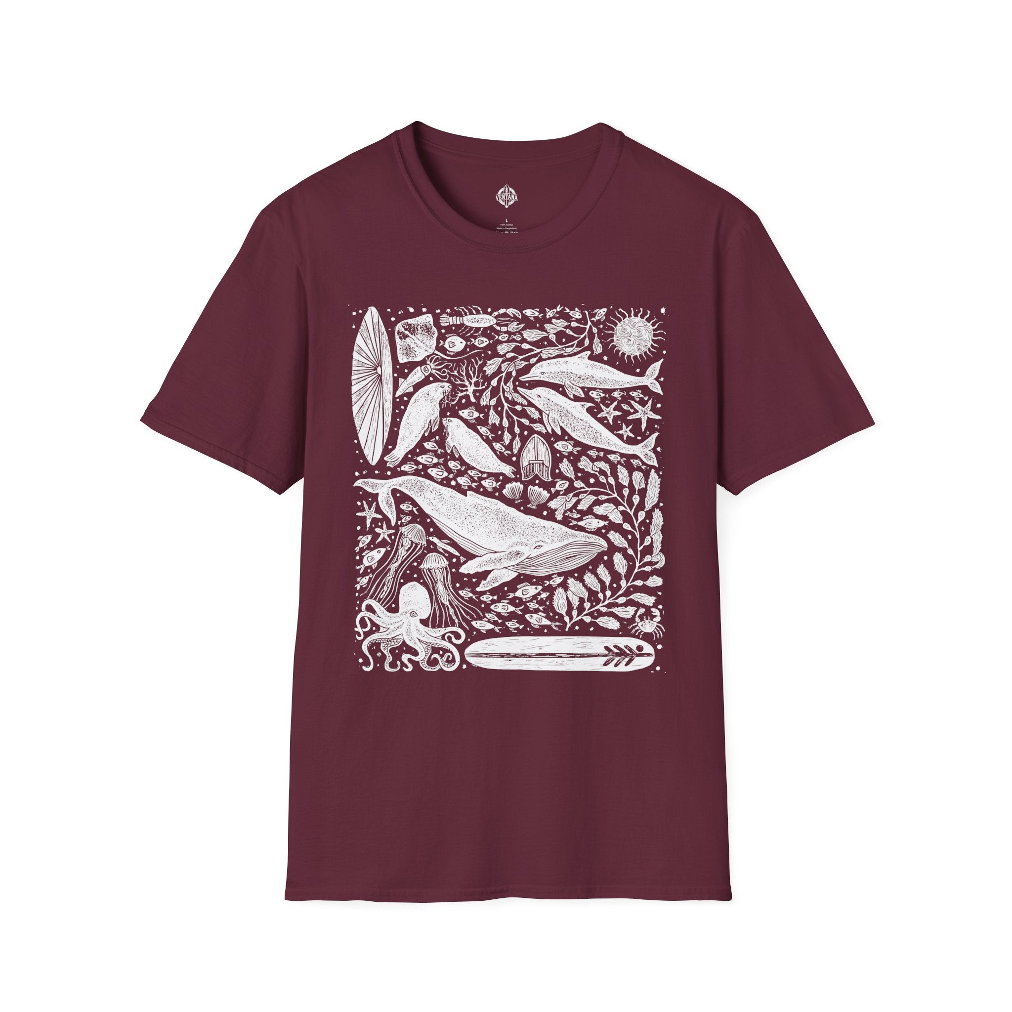 Ventana Marine Life by Lili Arnold Unisex - Soft Style U.S. Cotton T-Shirt