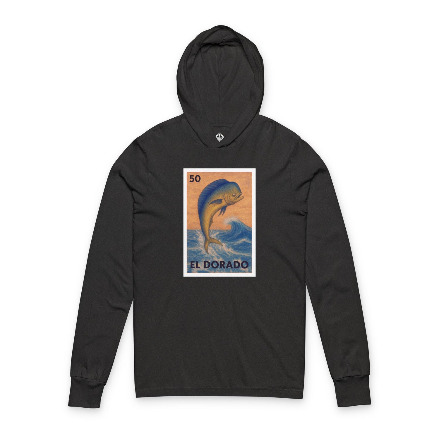Dorado Lotería Unisex - Cotton Hooded Long Sleeve Hooded T-Shirt (El Dorado)
