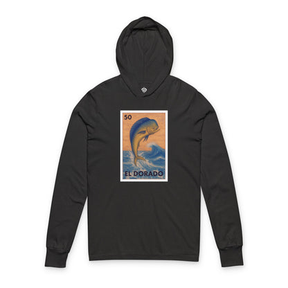 Dorado Lotería Unisex - Cotton Hooded Long Sleeve Hooded T-Shirt (El Dorado)