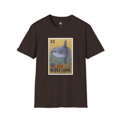 Sunfish Lotería Unisex - Soft Style U.S. Cotton T-Shirt (El Pez Luna)