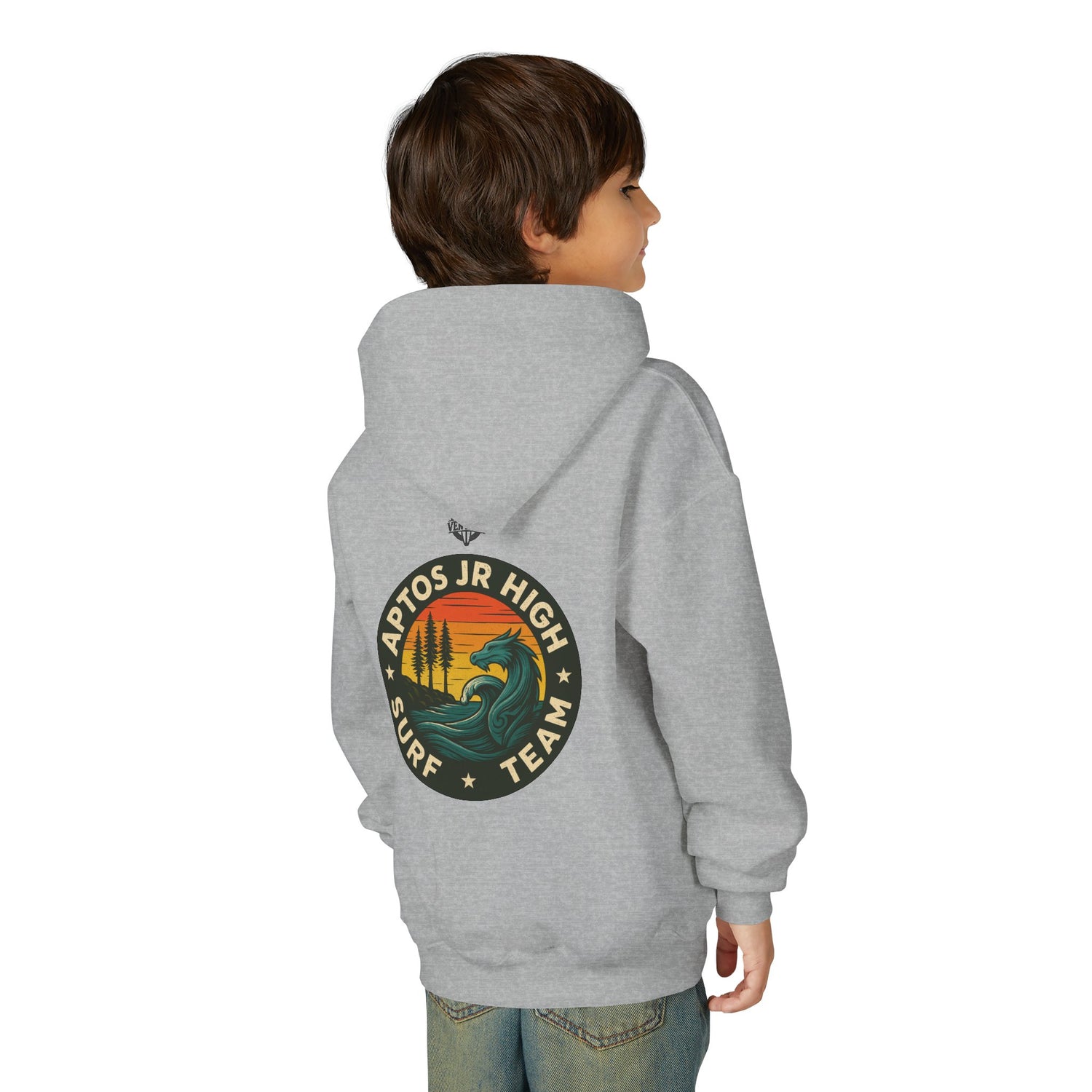 Aptos Jr High Surf Team Youth Pull-Over Hoodie - Heavy Blend Sweatshirt