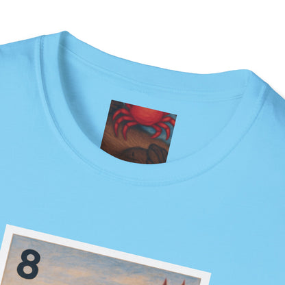 Sea Otter Lotería Unisex - Soft Style U.S. Cotton T-Shirt (La Nutria)
