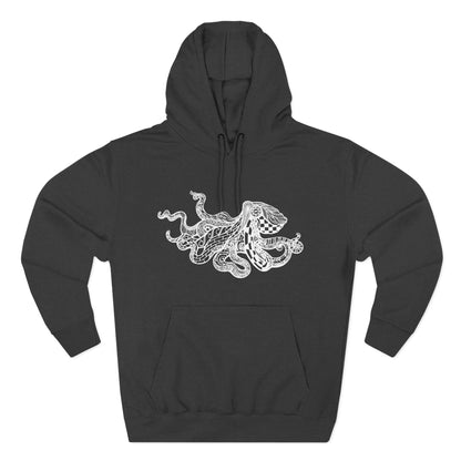 Ventangle Octopus Unisex - Pull-Over Cotton Blend Fleece Hoodie