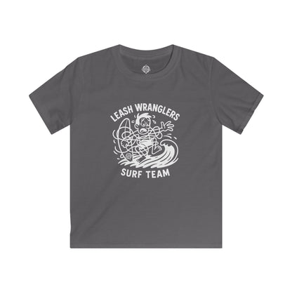 Leash Wranglers Surf Team Kids - Soft Style U.S. Cotton T-Shirt