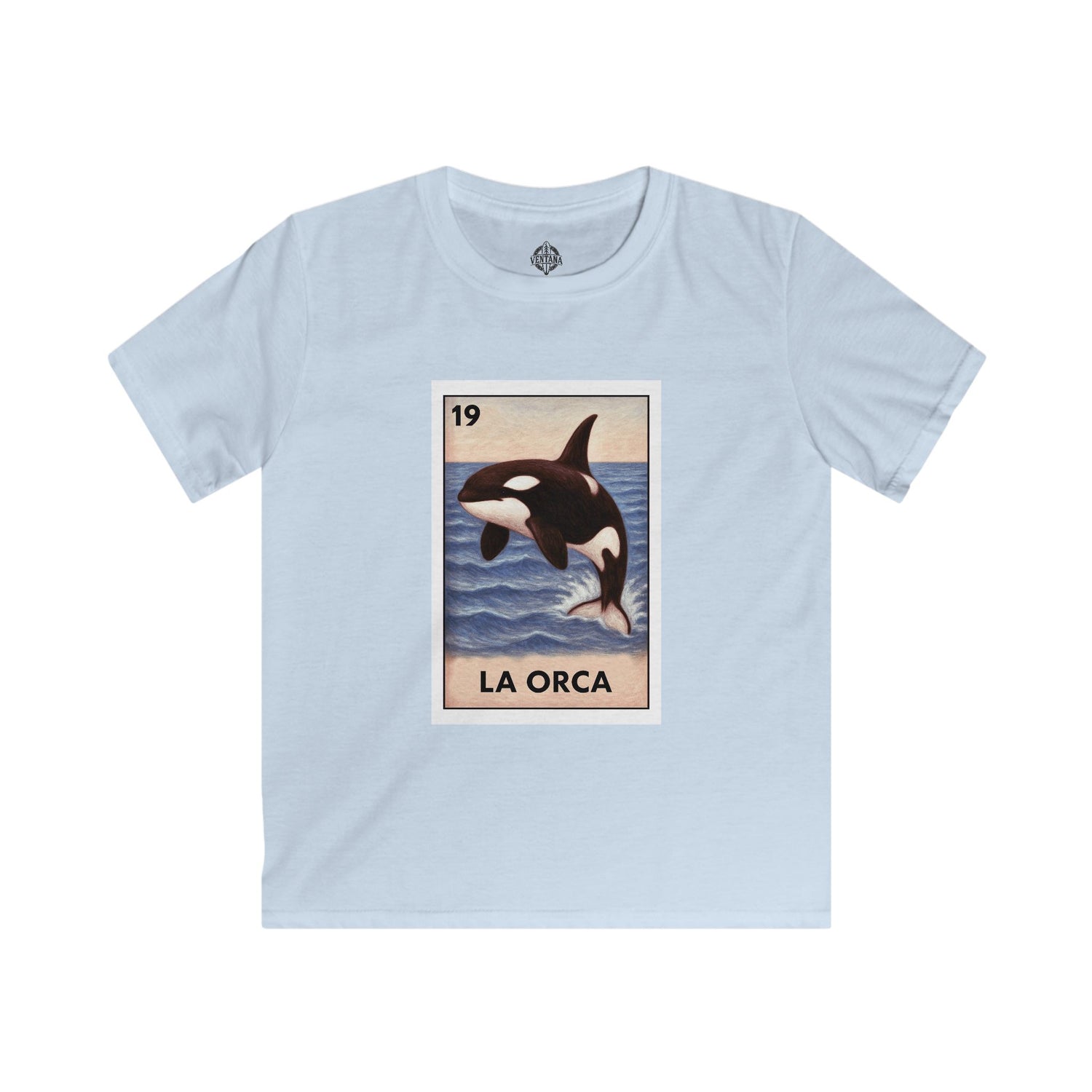 Orca Lotería Kids - Soft Style U.S. Cotton T-Shirt (La Orca)