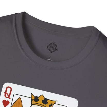Queen of Hearts Surfer Unisex - U.S. Cotton T-Shirt
