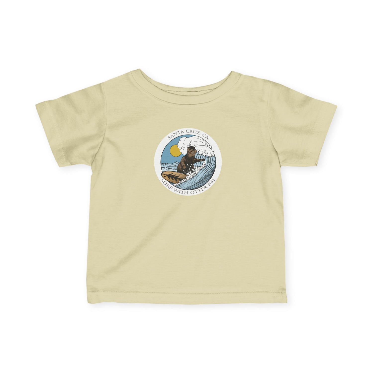 Surf with Otter 841 Ventana by Thiago Bianchini - Infant 100% Cotton T-Shirt