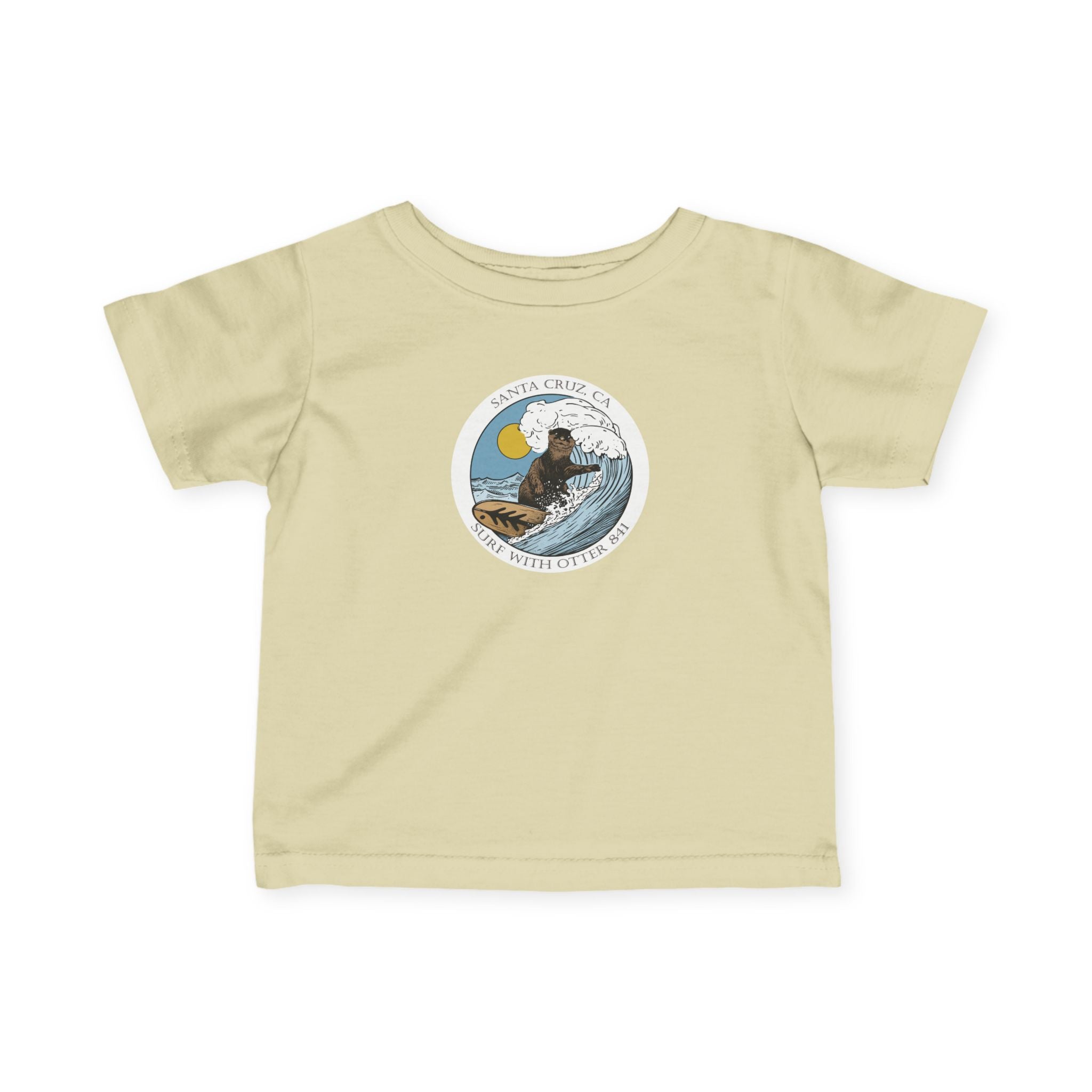 Surf with Otter 841 Ventana by Thiago Bianchini - Infant 100% Cotton T-Shirt