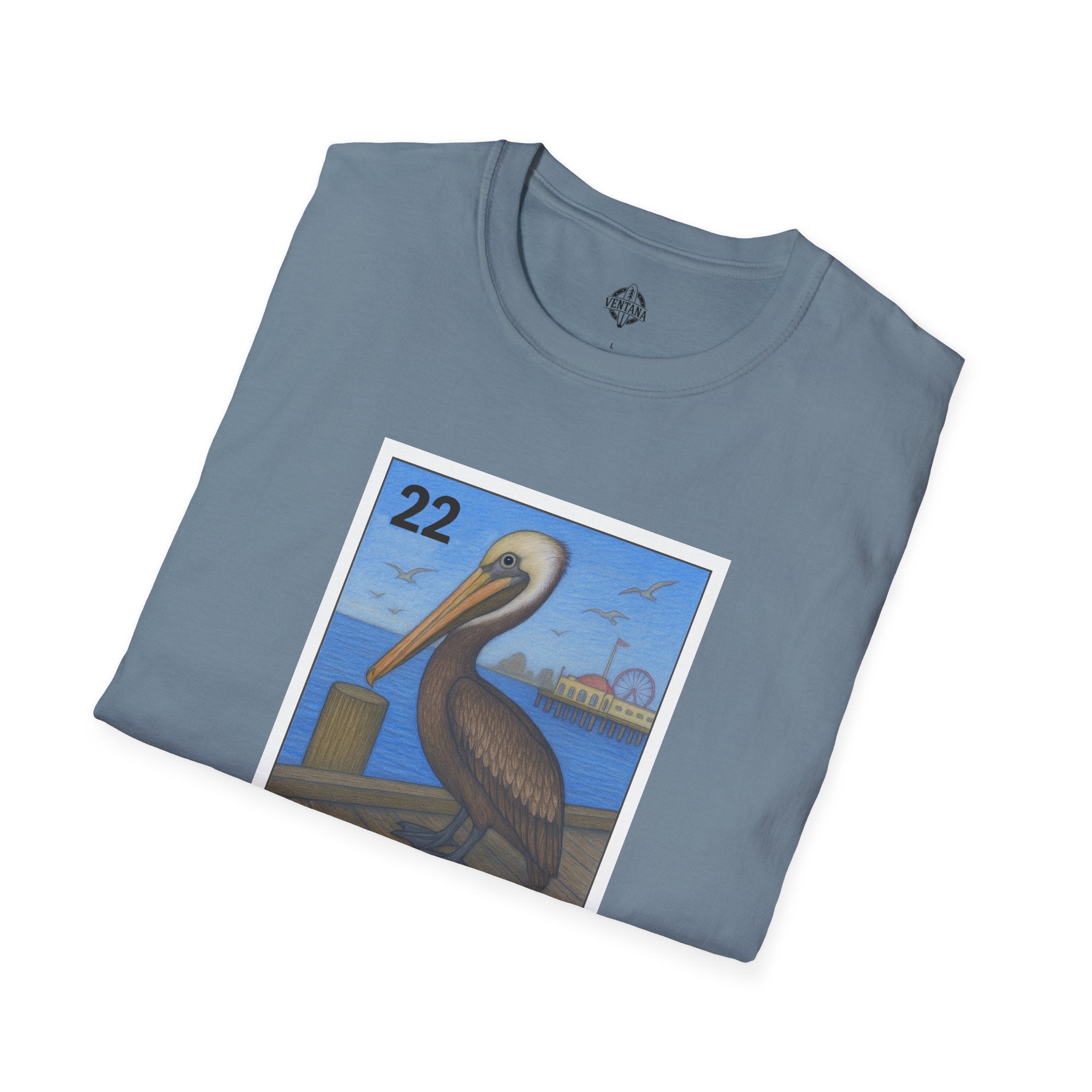 Pelican Lotería Unisex - Soft Style U.S. Cotton T-Shirt (El Pelícano)