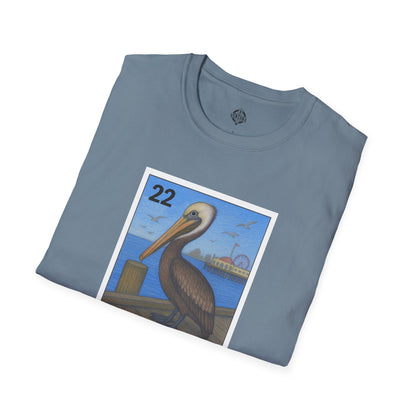 Pelican Lotería Unisex - Soft Style U.S. Cotton T-Shirt (El Pelícano)