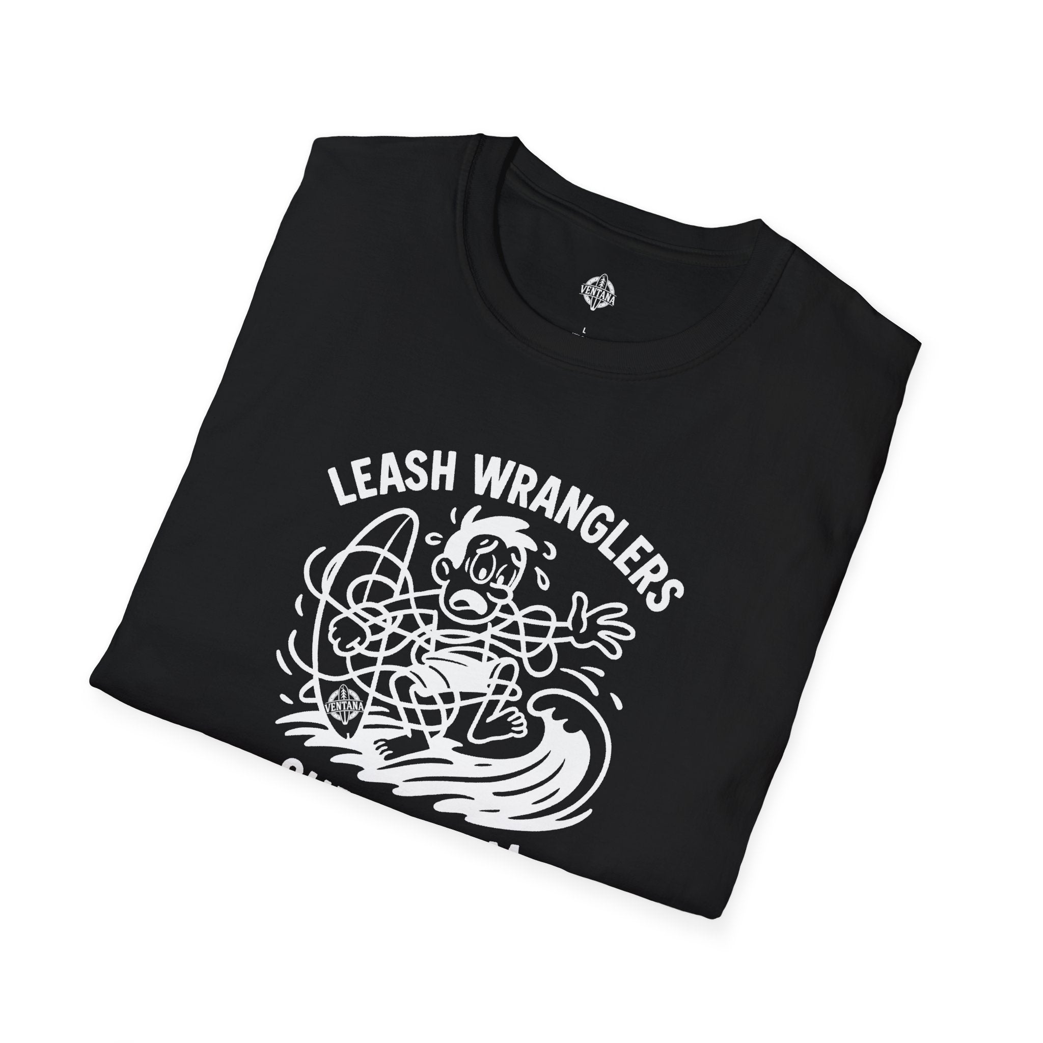 Leash Wranglers Surf Team Unisex - Soft Style U.S. Cotton T-Shirt