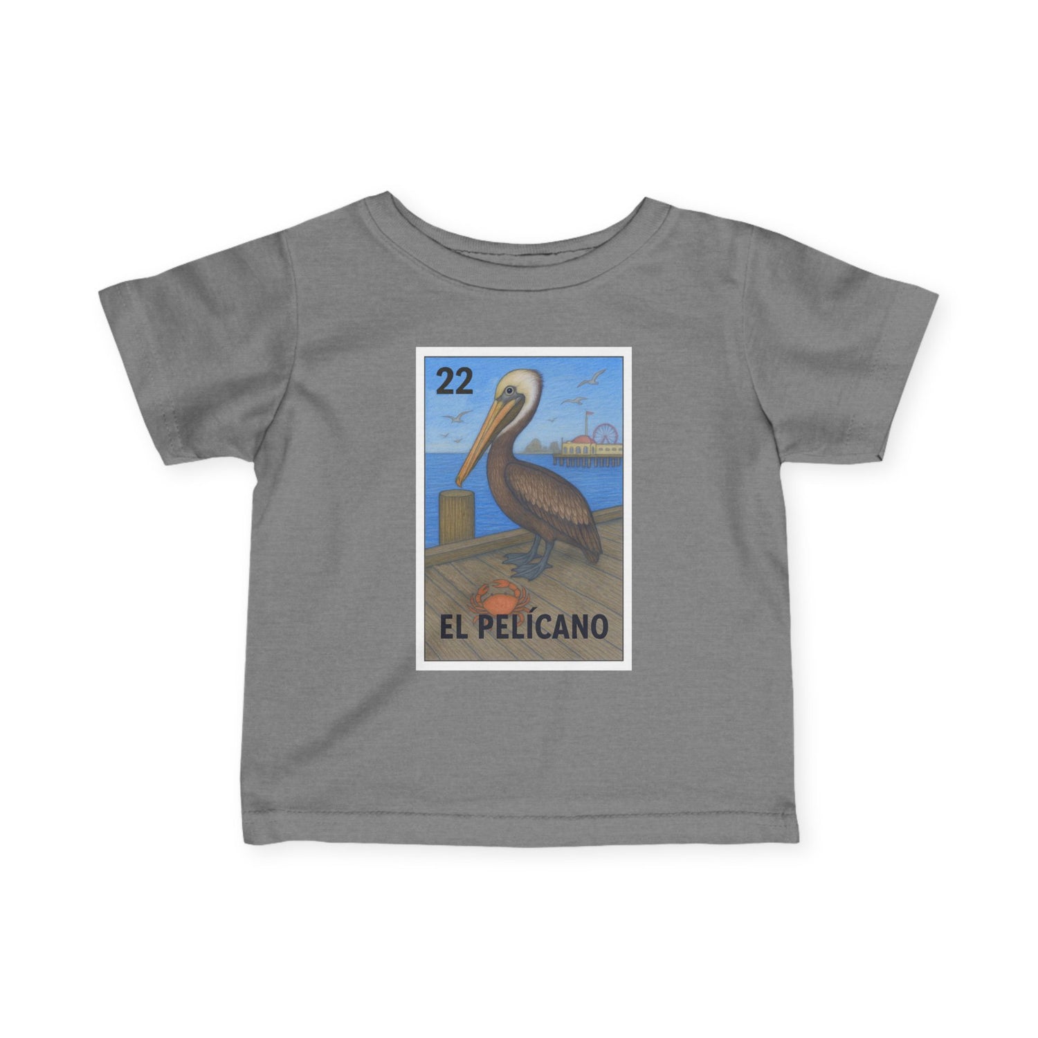 Pelican Lotería - Infant 100% Cotton T-Shirt (El Pelícano)