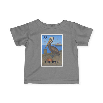 Pelican Lotería - Infant 100% Cotton T-Shirt (El Pelícano)