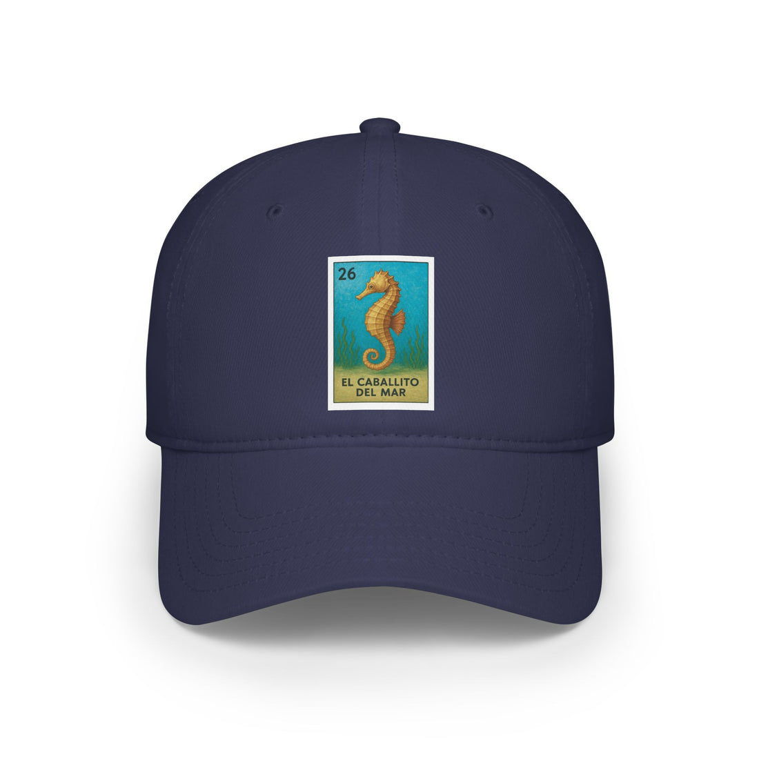 Seahorse Lotería Unisex - 100% Cotton Baseball Cap (El Caballito del Mar)