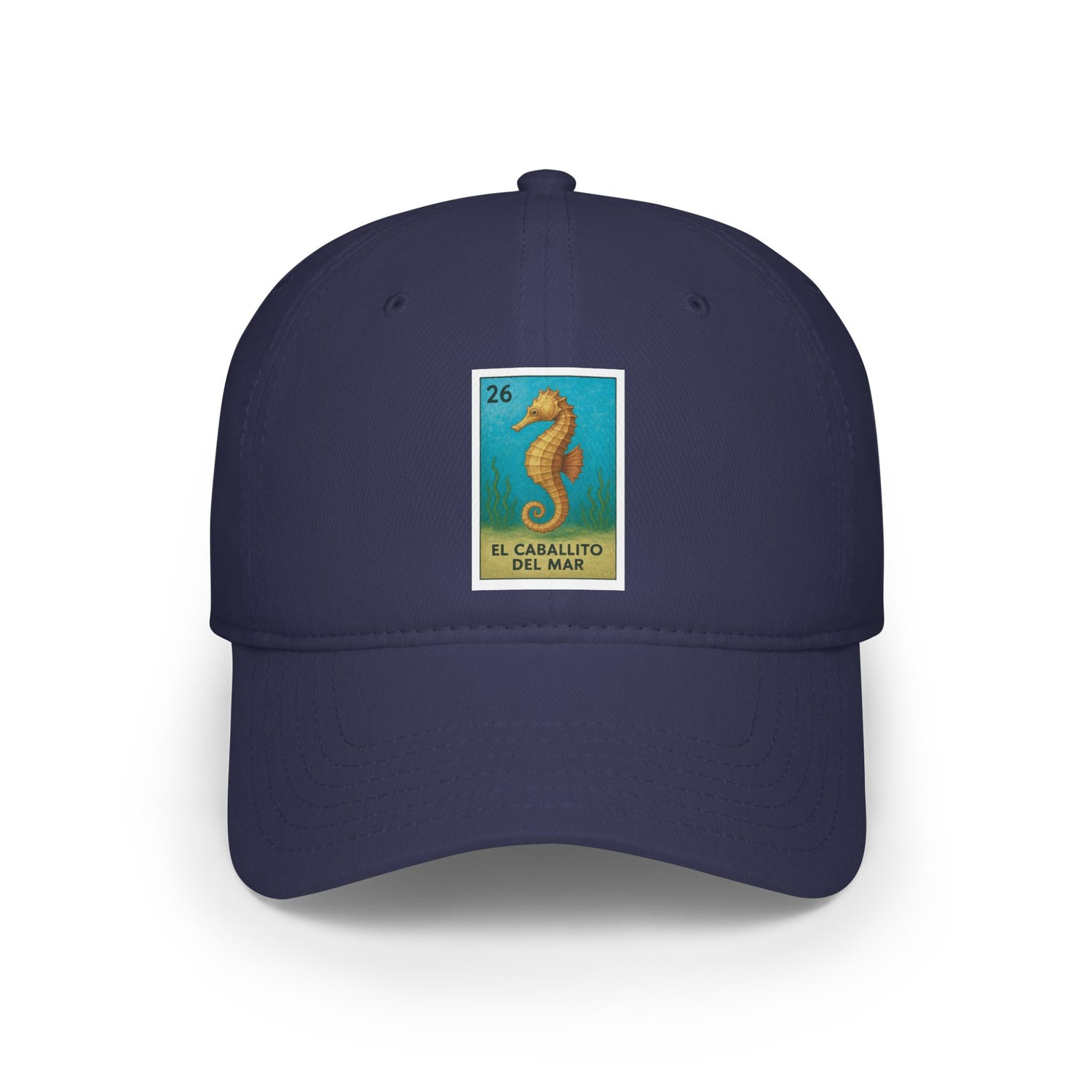 Seahorse Lotería Unisex - 100% Cotton Baseball Cap (El Caballito del Mar)