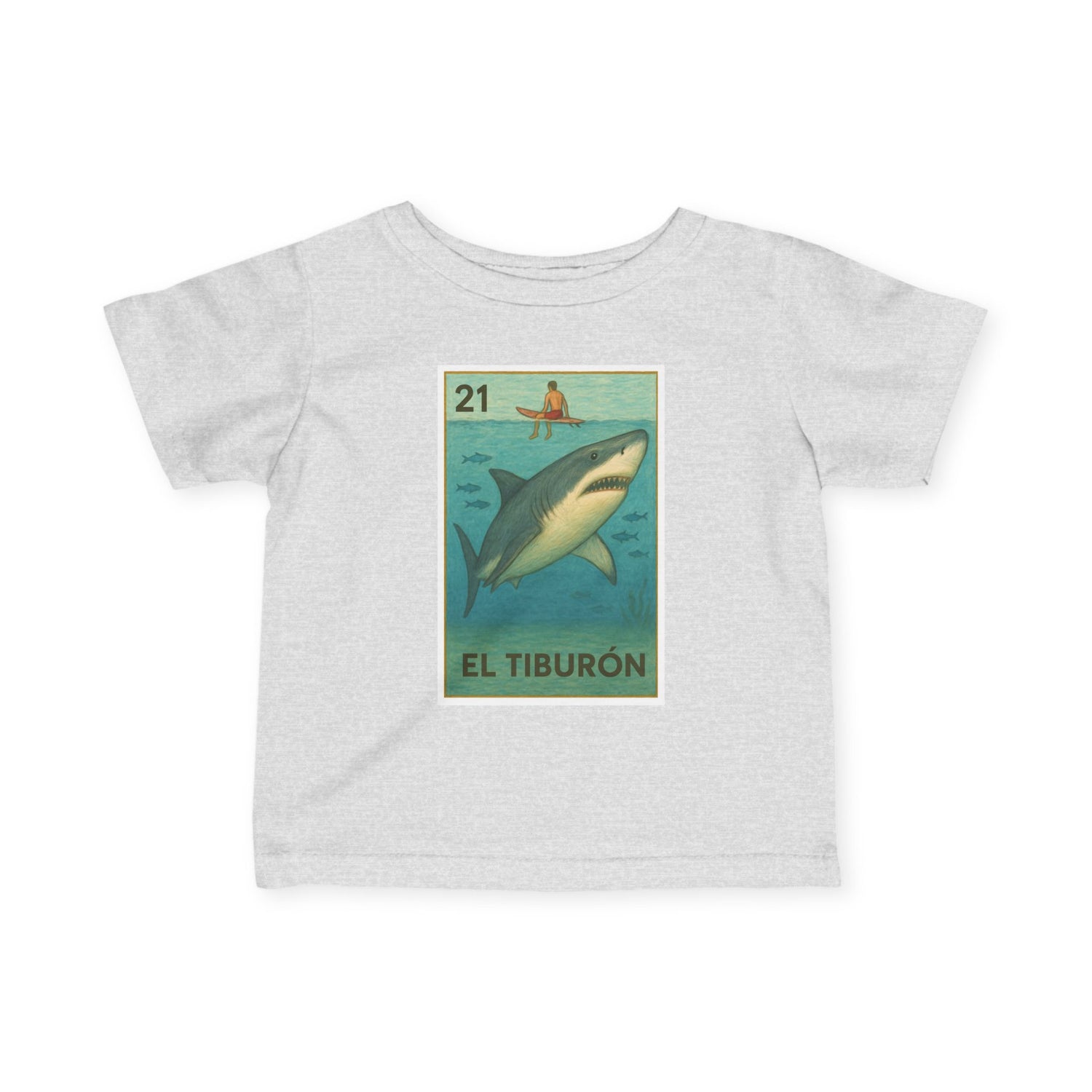 Shark Lotería - Infant 100% Cotton T-Shirt (El Tiburón)