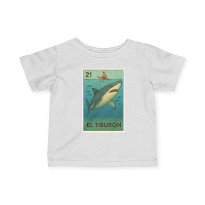 Shark Lotería - Infant 100% Cotton T-Shirt (El Tiburón)