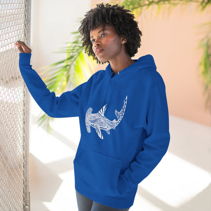 Ventangle Hammerhead Unisex - Pull-Over Cotton Blend Fleece Hoodie