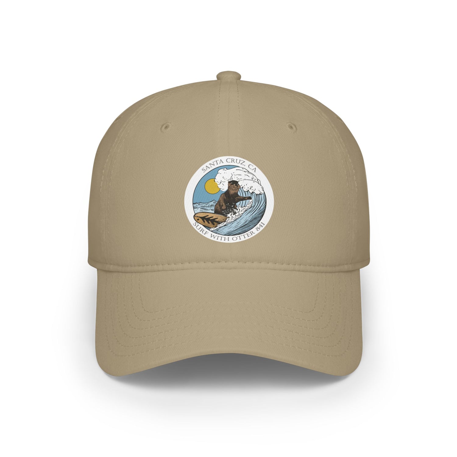 Surf with Otter 841 by Thiago Bianchini - 100% Cotton Baseball Cap
