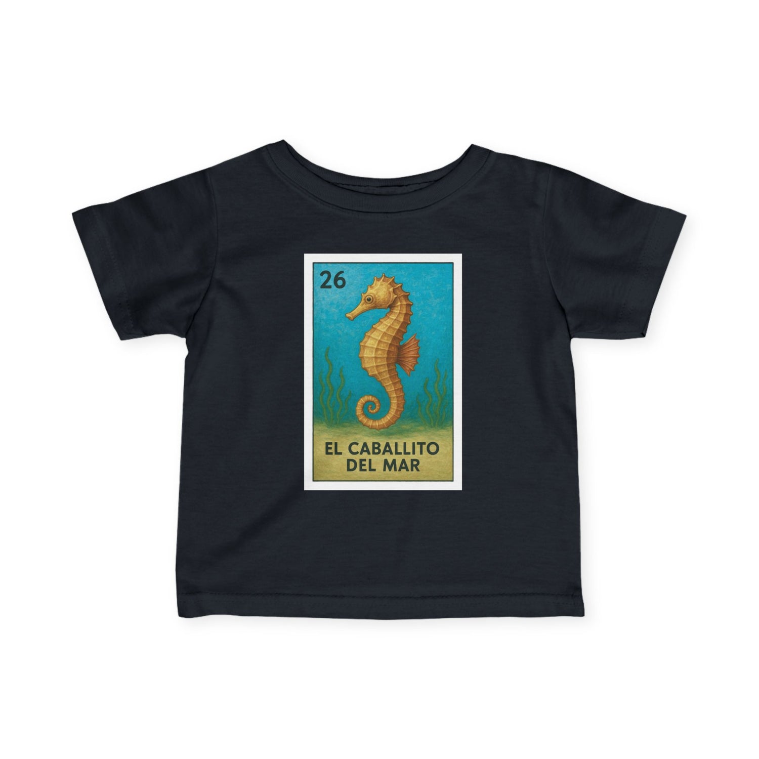 Seahorse Lotería - Infant 100% Cotton T-Shirt (La Orca)