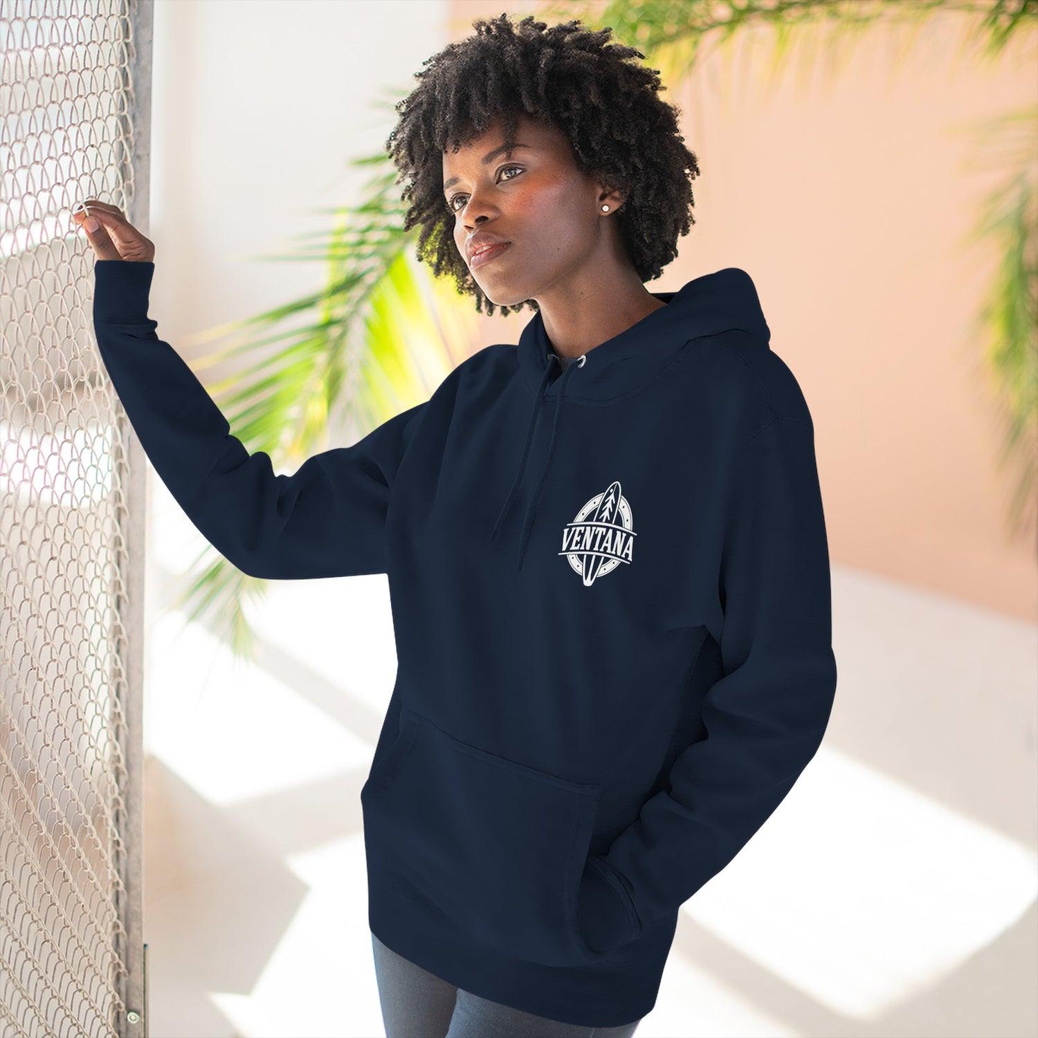 Ventana Surfsquatch by Thiago Bianchini Unisex - Pull-Over Cotton Blend Fleece Hoodie