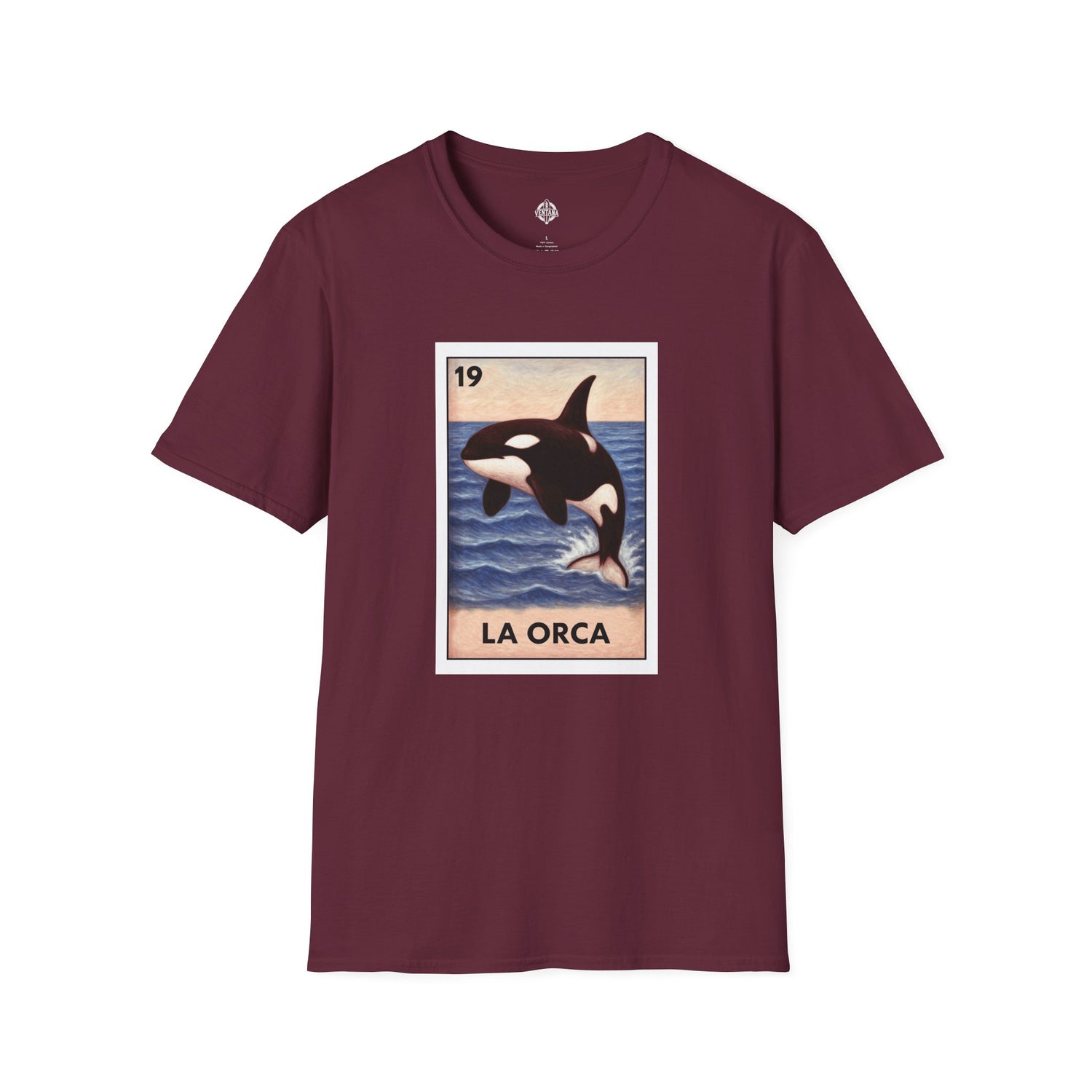 Orca Lotería Unisex - Soft Style U.S. Cotton T-Shirt (La Orca)