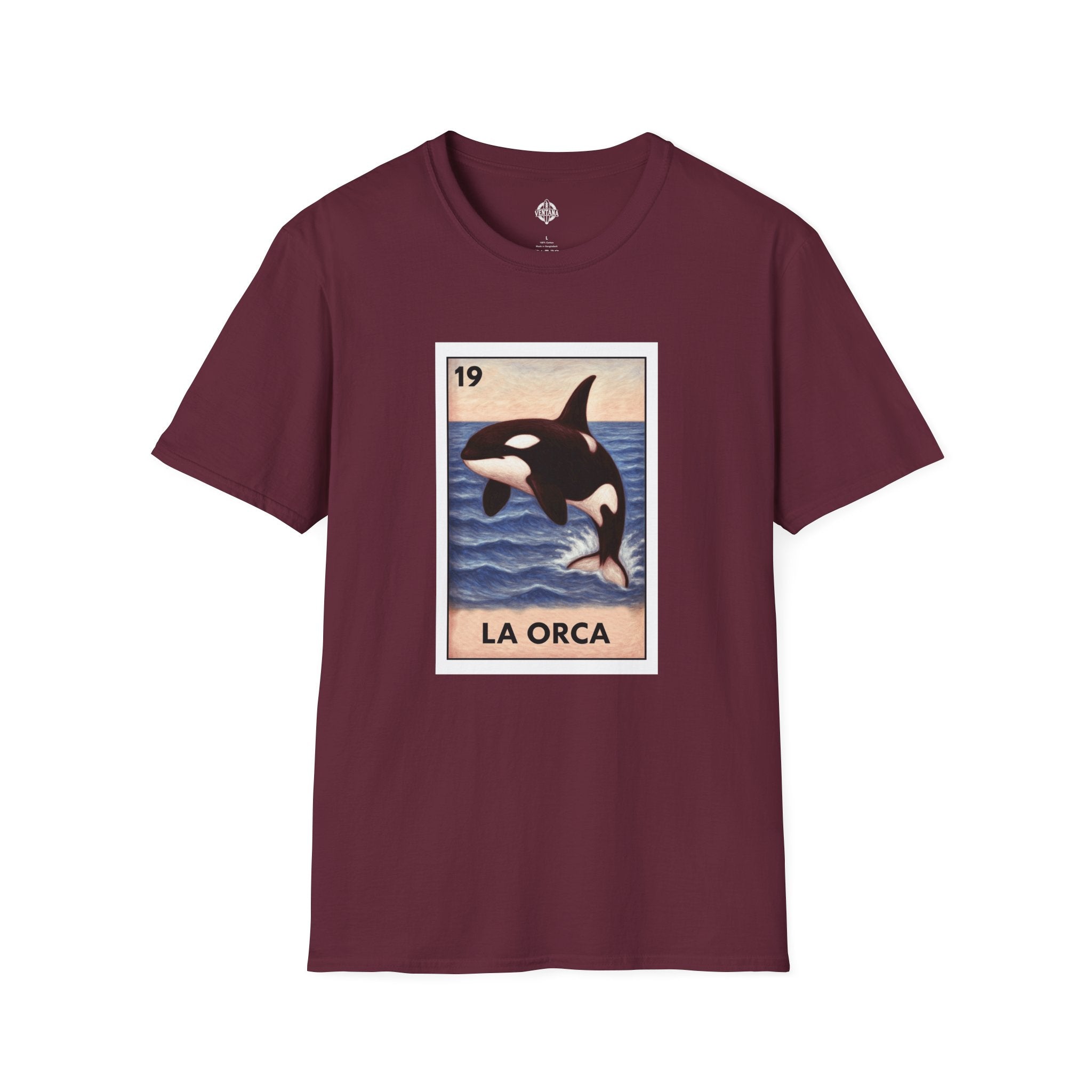 Orca Lotería Unisex - Soft Style U.S. Cotton T-Shirt (La Orca)