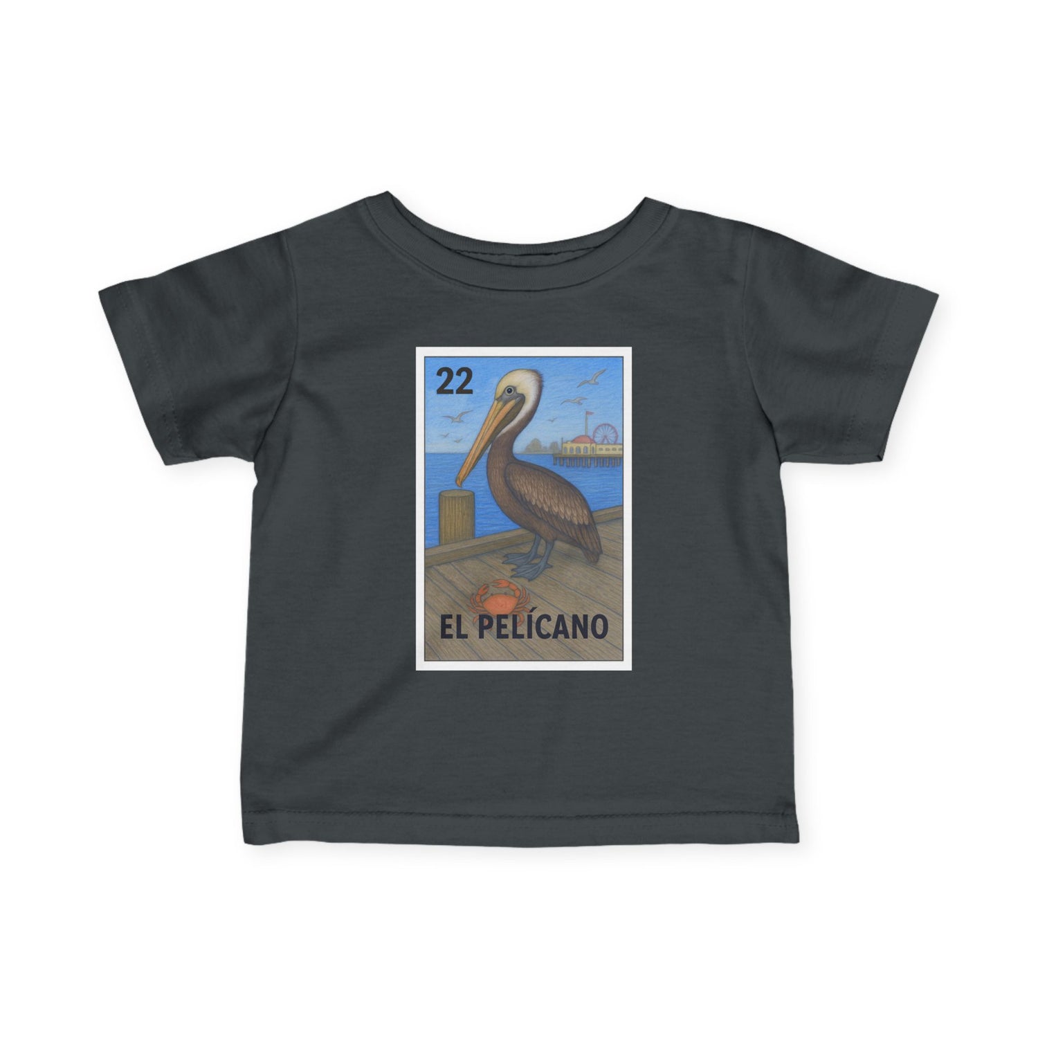 Pelican Lotería - Infant 100% Cotton T-Shirt (El Pelícano)