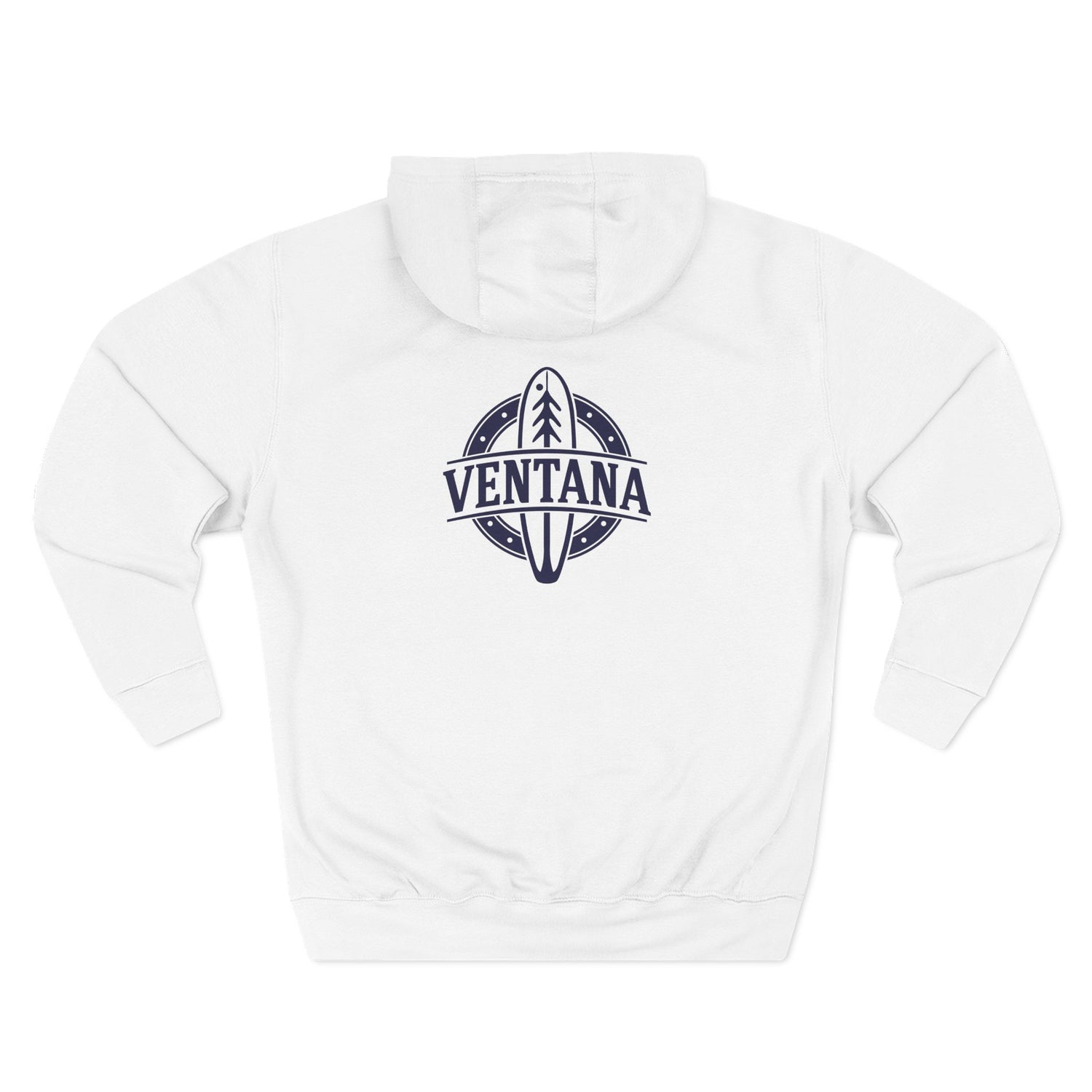 Ventana Treefish Logo - Pull-Over Cotton Blend Fleece Hoodie