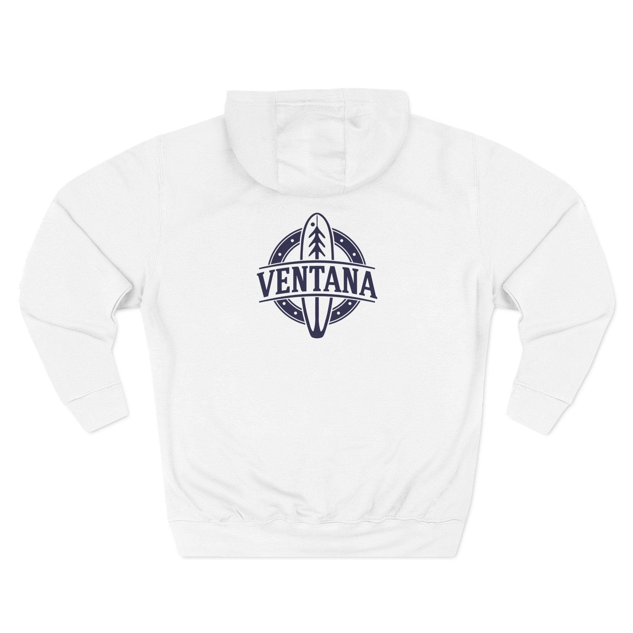 Ventana Treefish Logo - Pull-Over Cotton Blend Fleece Hoodie