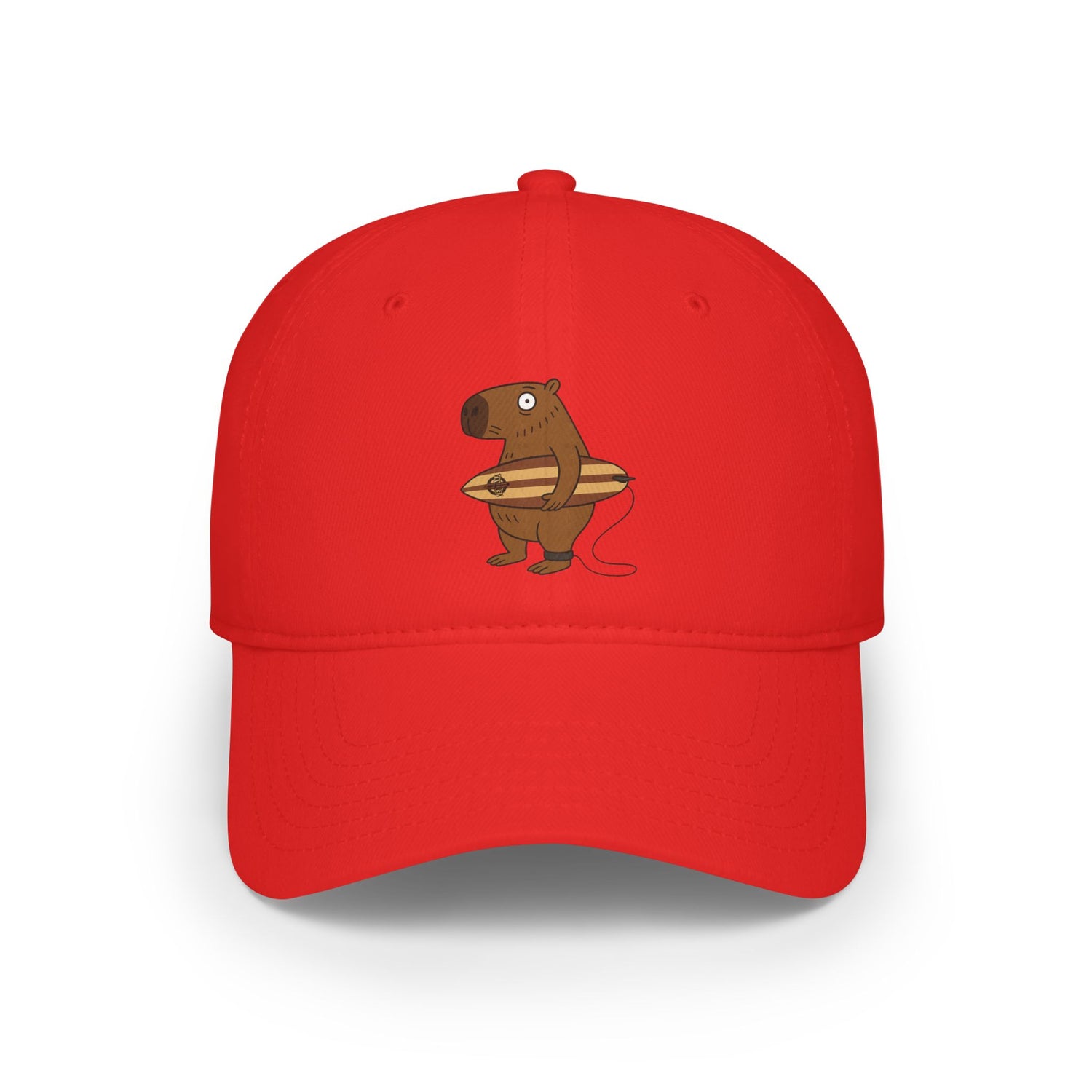 Capybara Surfer - 100% Cotton Baseball Cap