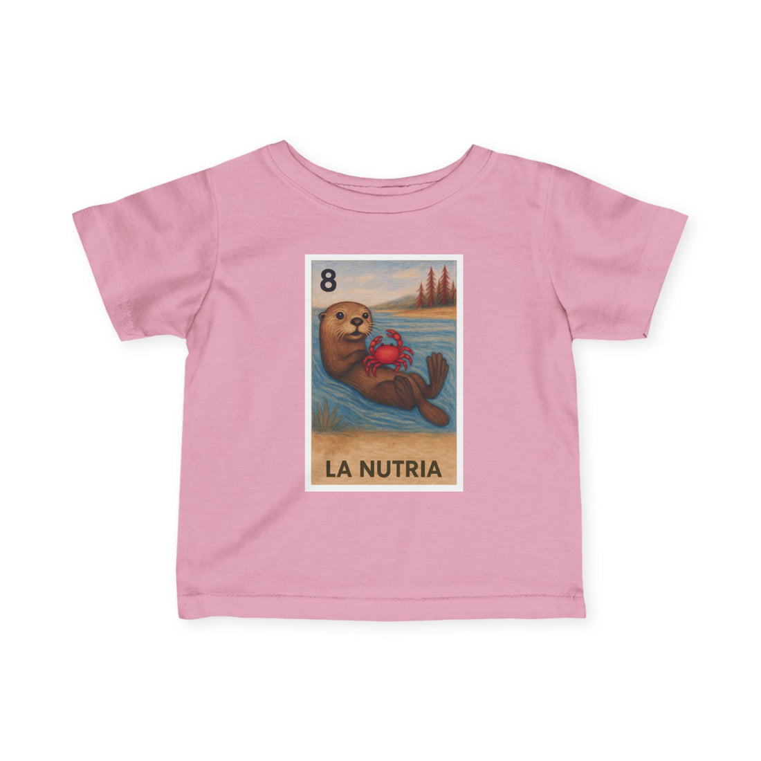 Sea Otter Lotería - Infant 100% Cotton T-Shirt (La Nutria)