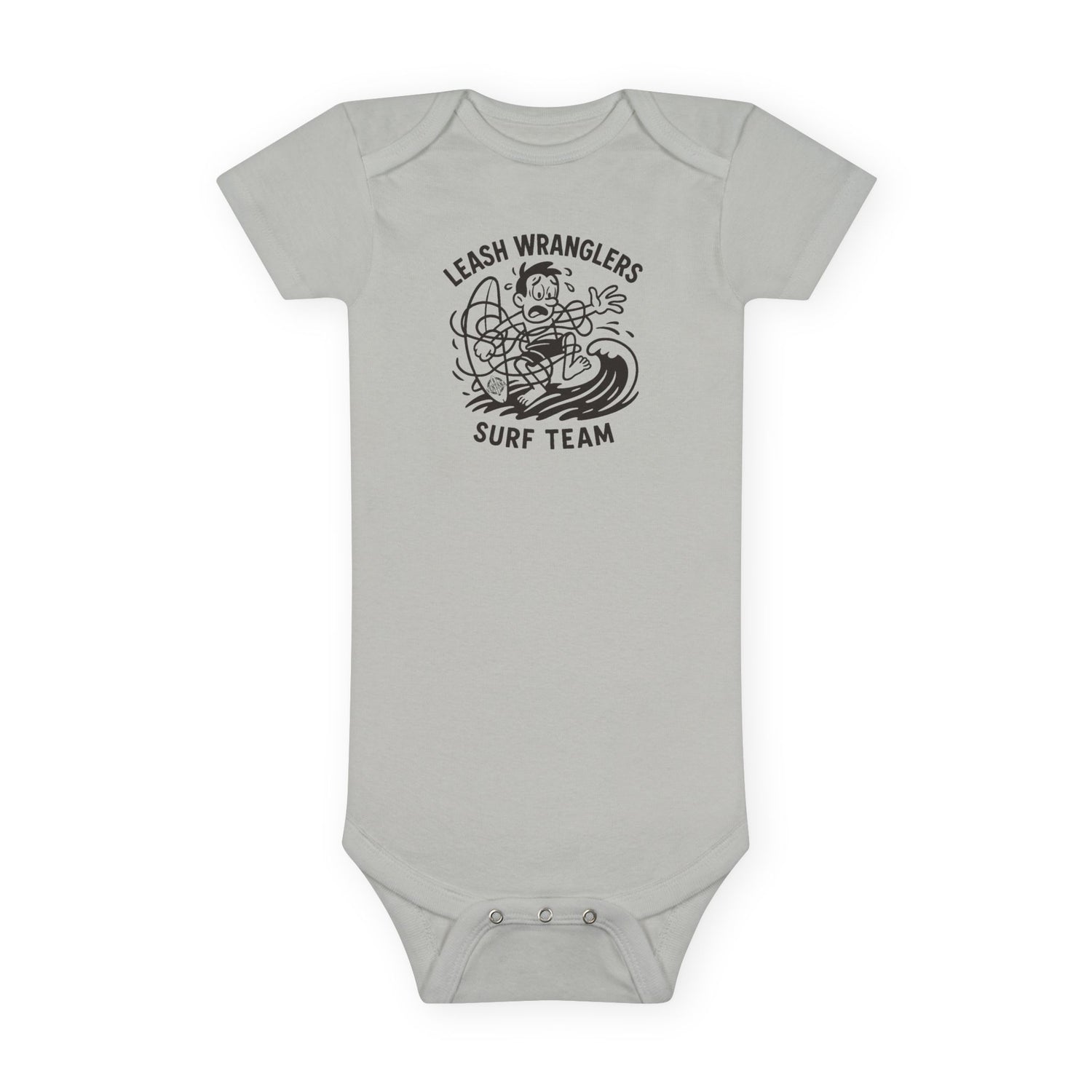 Leash Wranglers Surf Team - Baby Short Sleeve 100% Cotton Onesie