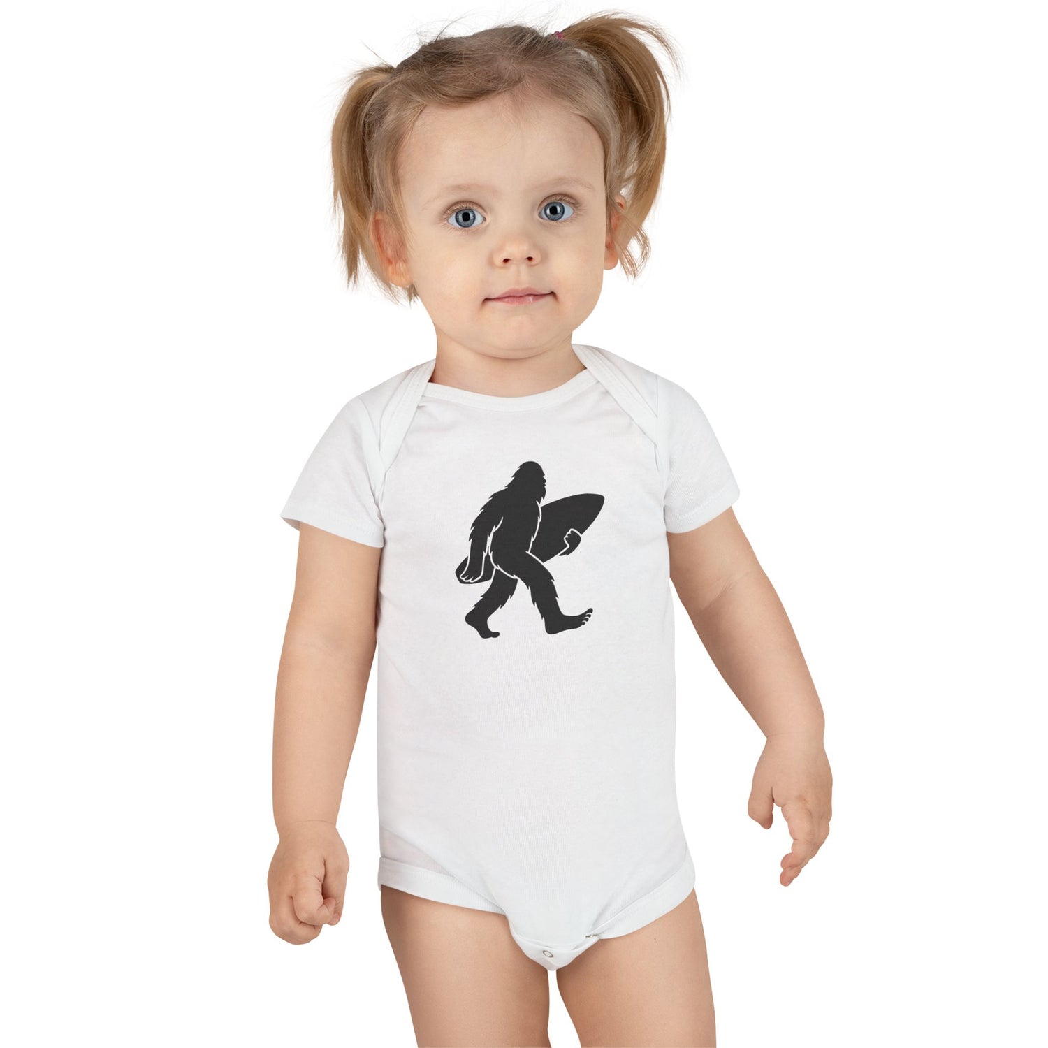 Ventana Surfsquatch - Baby Short Sleeve 100% Cotton Onesie