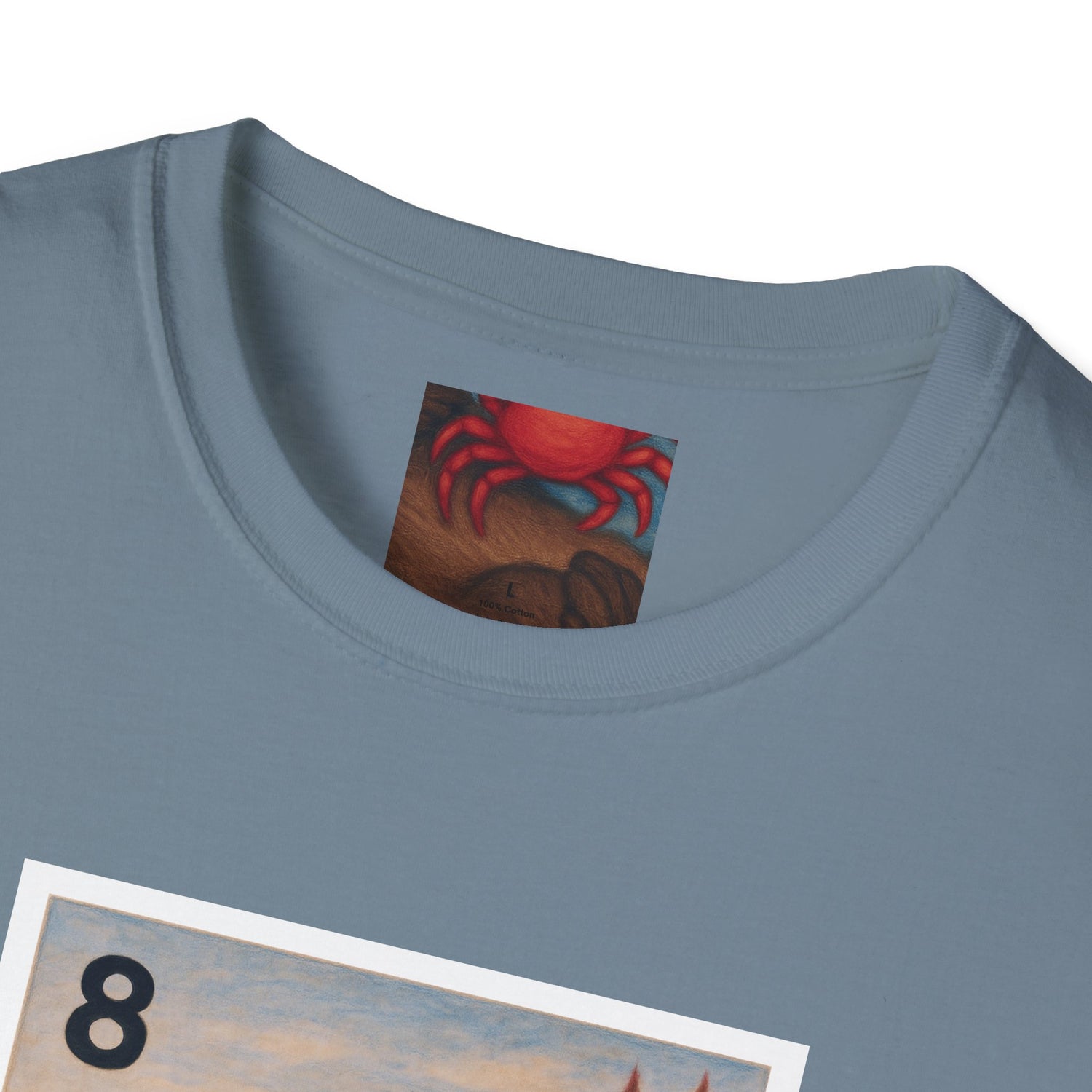 Sea Otter Lotería Unisex - Soft Style U.S. Cotton T-Shirt (La Nutria)