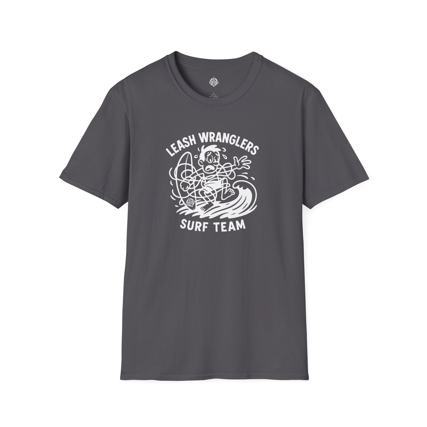Leash Wranglers Surf Team Unisex - Soft Style U.S. Cotton T-Shirt