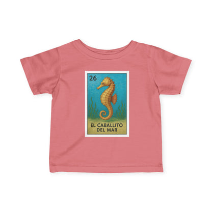 Seahorse Lotería - Infant 100% Cotton T-Shirt (La Orca)