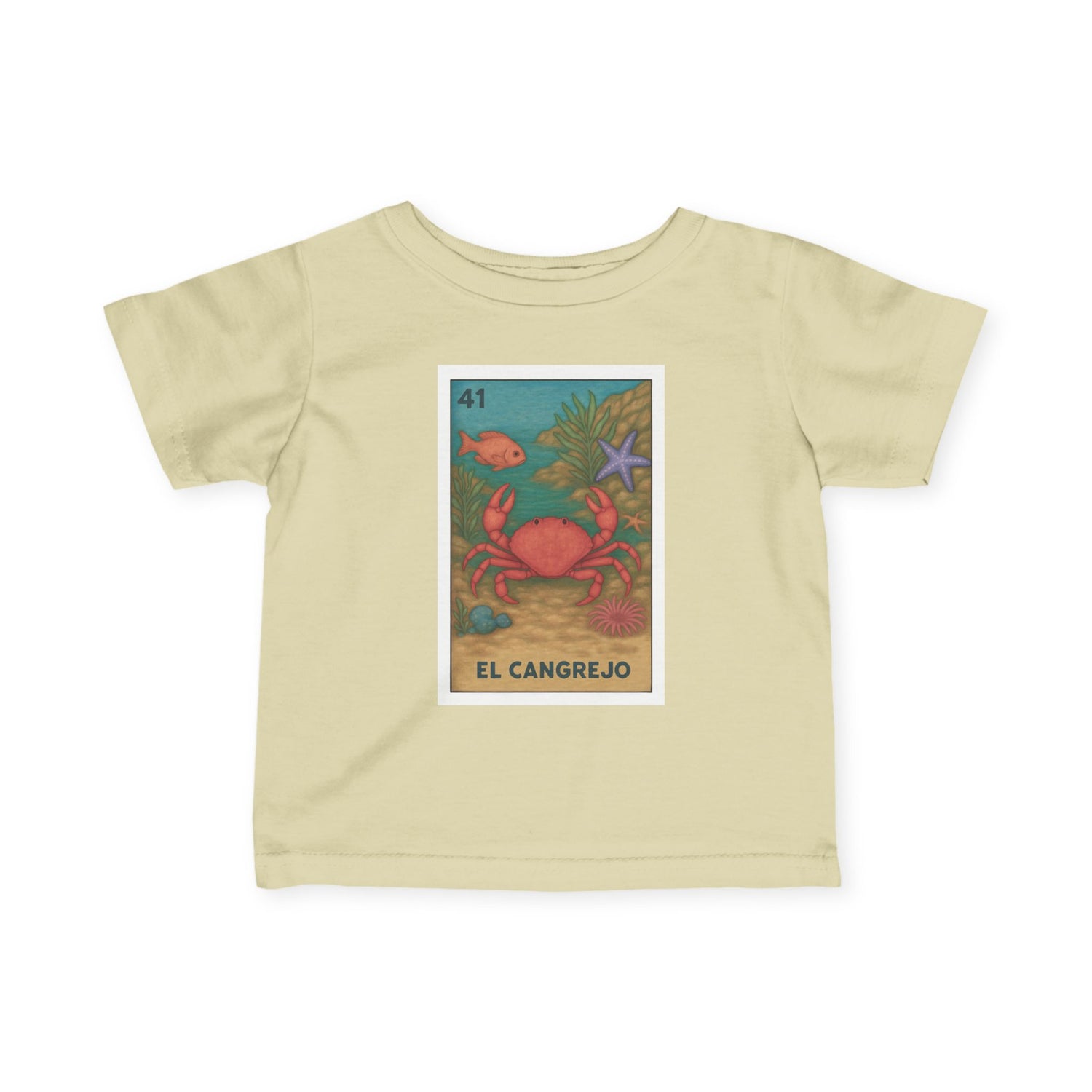 Crab Lotería - Infant 100% Cotton T-Shirt (El Cangrejo)