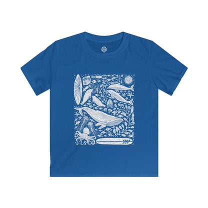 Ventana Marine Life by Lili Arnold Kids - Soft Style U.S. Cotton T-Shirt