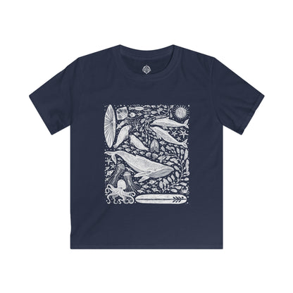 Ventana Marine Life by Lili Arnold Kids - Soft Style U.S. Cotton T-Shirt