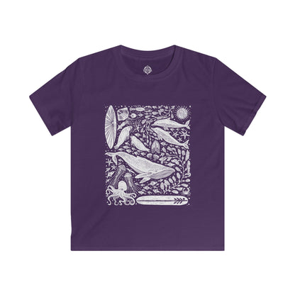 Ventana Marine Life by Lili Arnold Kids - Soft Style U.S. Cotton T-Shirt