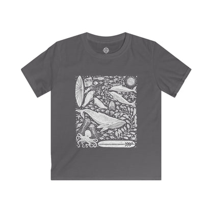 Ventana Marine Life by Lili Arnold Kids - Soft Style U.S. Cotton T-Shirt