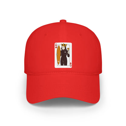 Queen of Hearts Surfer - 100% Cotton Baseball Cap