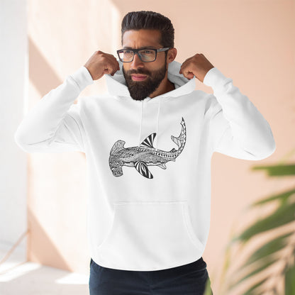 Ventangle Hammerhead Unisex - Pull-Over Cotton Blend Fleece Hoodie