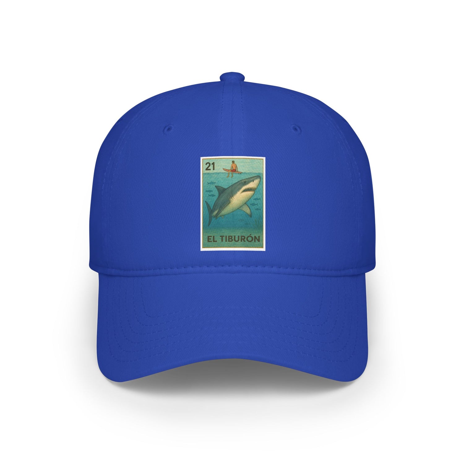 Shark Lotería Unisex - 100% Cotton Baseball Cap (El Tiburón)
