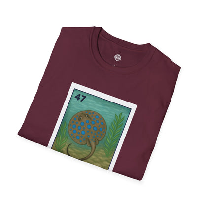 Stingray Lotería Unisex - Soft Style U.S. Cotton T-Shirt (La Raya Venenosa)