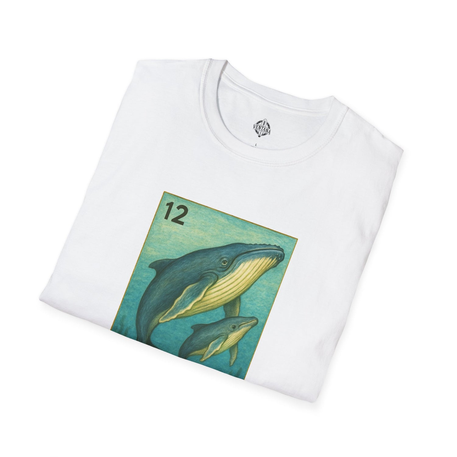 Whale Lotería Unisex - Soft Style U.S. Cotton T-Shirt (La Ballena)