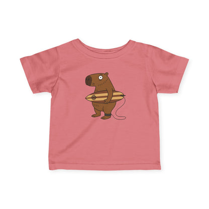 Capybara Surfer - Infant 100% Cotton T-Shirt