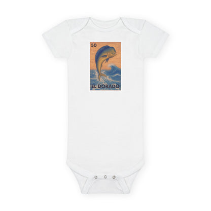 Dorado Lotería - Baby Short Sleeve 100% Cotton Onesie (El Dorado)