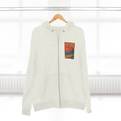 Aptos California Psychedelic Unisex - Zip Cotton Blend Fleece Hoodie